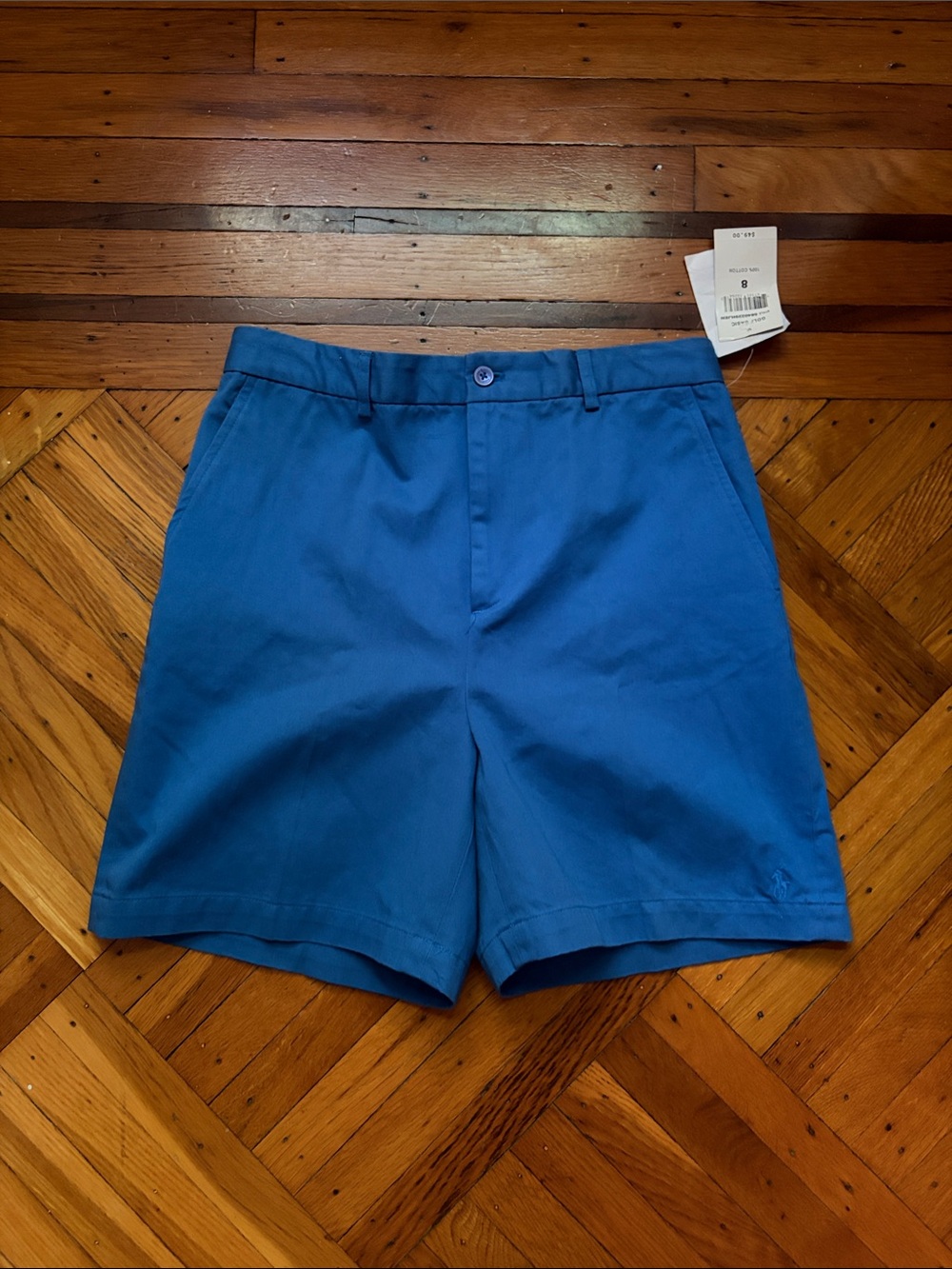 Ralph Lauren Golf Women's Blue Chino Shorts Size 8 NWT